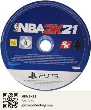 NBA 2K21 PlayStation 5, PAL disc
