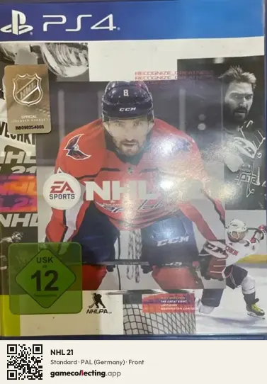 NHL 21 PlayStation 4, Germany box front