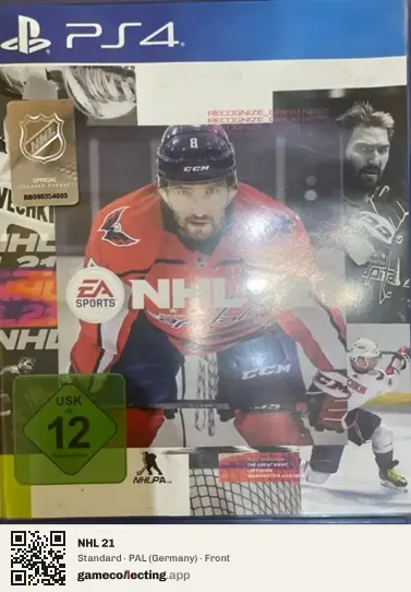 NHL 21 PlayStation 4, Germany box front