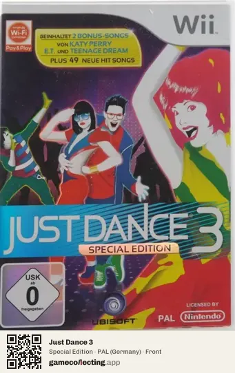 Just Dance 3 Nintendo Wii, Germany box front