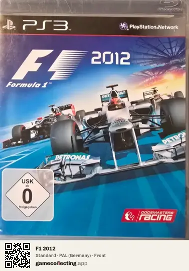 F1 2012 PlayStation 3, Germany box front