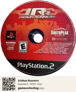 Iridium Runners PlayStation 2, NTSC disc