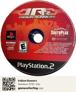 Iridium Runners PlayStation 2, NTSC disc