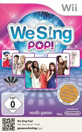 We Sing Pop! Nintendo Wii, Germany box front