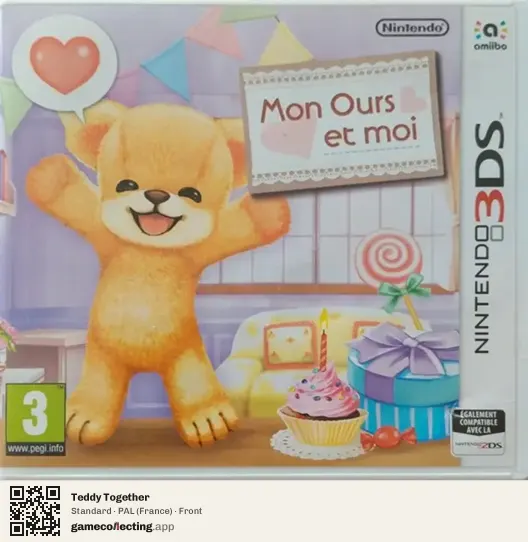 Teddy Together Nintendo 3DS, France box front