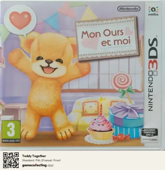 Teddy Together Nintendo 3DS, France box front
