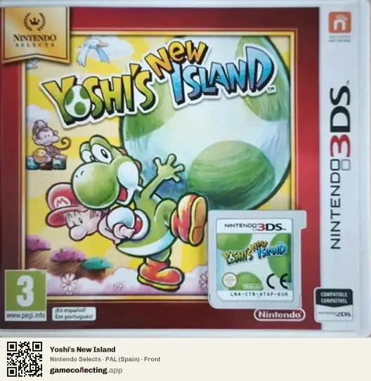 Yoshi's New Island Nintendo 3DS, Spain box front