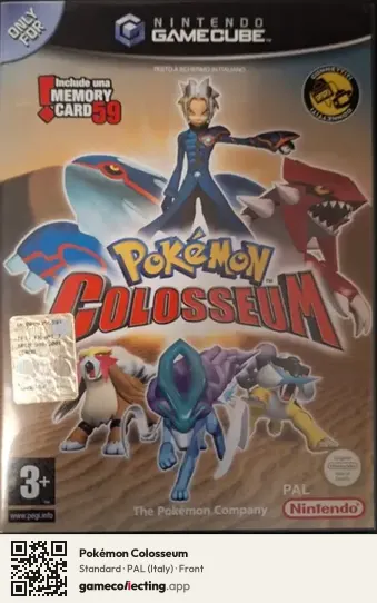 Pokémon Colosseum Nintendo GameCube, Italy box front
