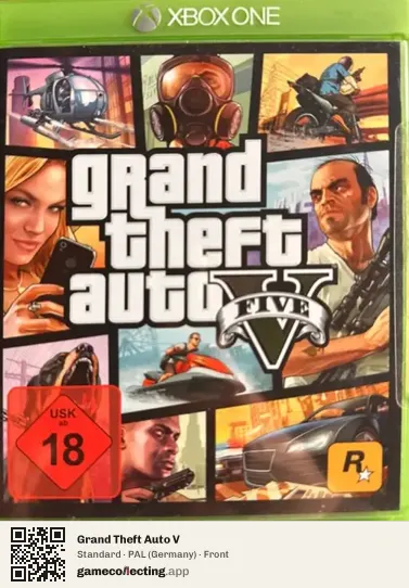 Grand Theft Auto V Xbox One, Germany box front