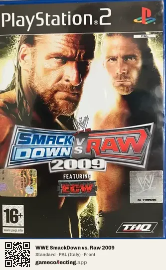 WWE SmackDown vs. Raw 2009 PlayStation 2, Italy box front