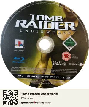 Tomb Raider: Underworld PlayStation 3, PAL disc