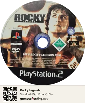 Rocky Legends PlayStation 2, PAL disc