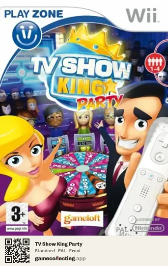 TV Show King Party Nintendo Wii, PAL box front