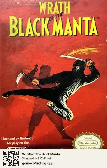 Wrath of the Black Manta Nintendo Entertainment System, NTSC box front
