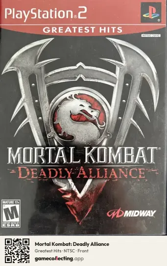 Mortal Kombat: Deadly Alliance PlayStation 2, NTSC box front
