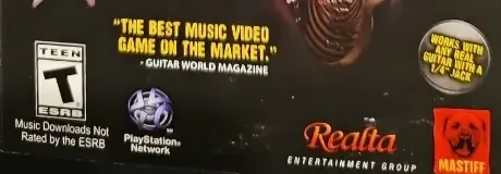 BandFuse: Rock Legends, the ESRB box on its front