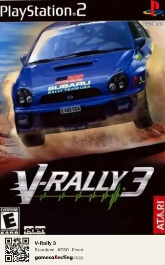 V-Rally 3 PlayStation 2, NTSC box front