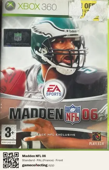 Madden NFL 06 Xbox 360, France box front