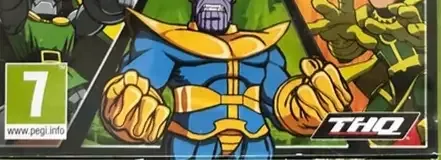 Marvel Super Hero Squad: The Infinity Gauntlet, the PEGI square on its front