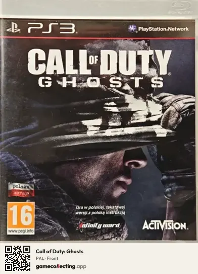 Call of Duty: Ghosts PlayStation 3, PAL box front