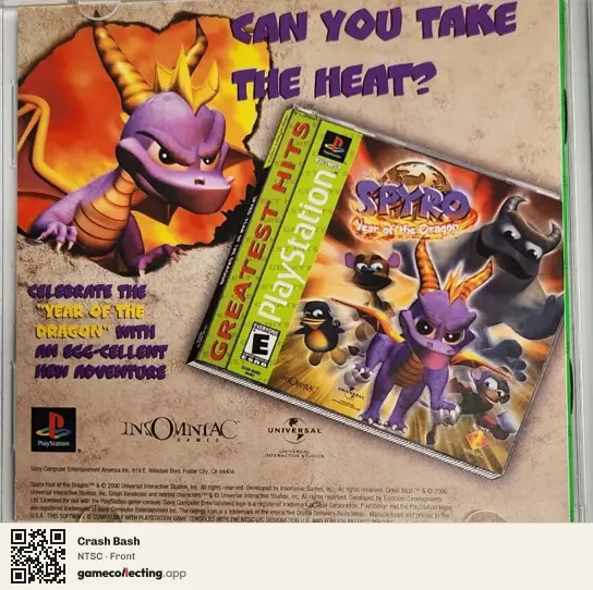 Crash Bash PlayStation, NTSC box front