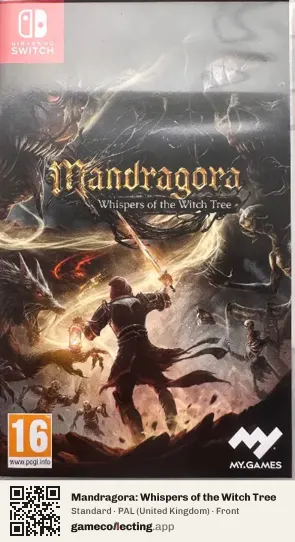 Mandragora: Whispers of the Witch Tree Nintendo Switch, United Kingdom box front