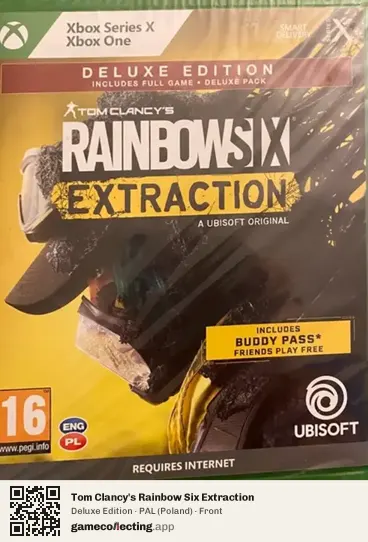 Tom Clancy's Rainbow Six Extraction Xbox Series X, Poland box front