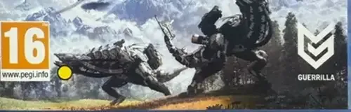 Horizon Zero Dawn, the PEGI square on its front
