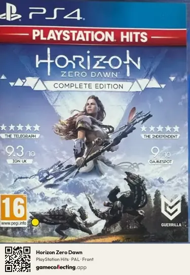 Horizon Zero Dawn PlayStation 4, PAL box front