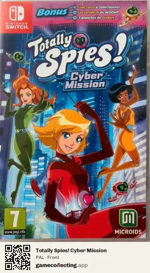 Totally Spies! Cyber Mission Nintendo Switch, PAL box front