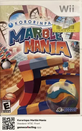 Kororinpa: Marble Mania Nintendo Wii, NTSC box front