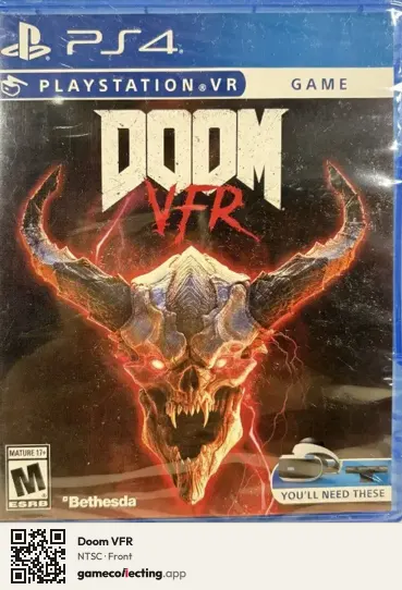 Doom VFR PlayStation 4, NTSC box front