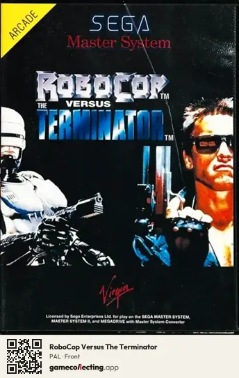 RoboCop Versus The Terminator Sega Master System, PAL box front