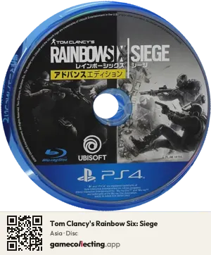 Tom Clancy's Rainbow Six: Siege PlayStation 4, Asia disc