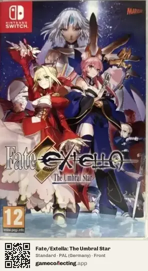 Fate/Extella: The Umbral Star Nintendo Switch, Germany box front