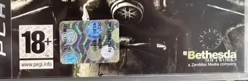 Fallout 3, the PEGI square on its front