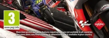 MotoGP 14, the PEGI square on its front