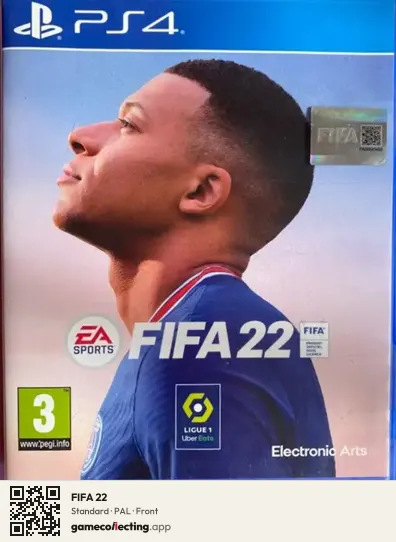FIFA 22 PlayStation 4, PAL box front