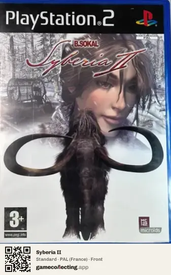Syberia II PlayStation 2, France box front