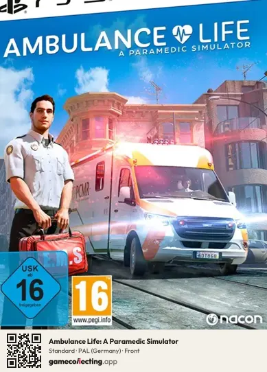 Ambulance Life: A Paramedic Simulator PlayStation 5, Germany box front