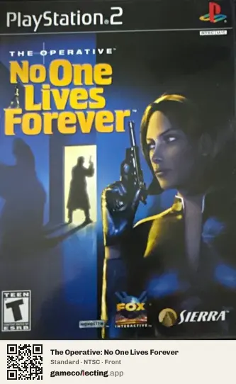 The Operative: No One Lives Forever PlayStation 2, NTSC box front