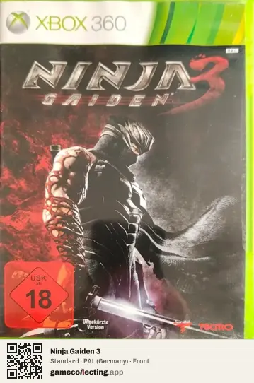 Ninja Gaiden 3 Xbox 360, Germany box front