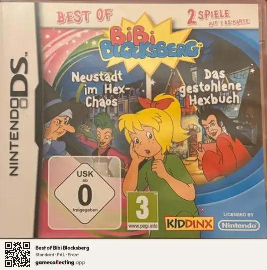 Best of Bibi Blocksberg Nintendo DS, PAL box front