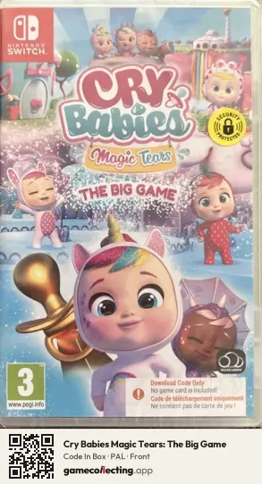 Cry Babies Magic Tears: The Big Game Nintendo Switch, PAL box front