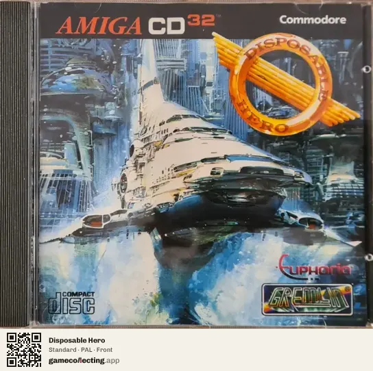Disposable Hero Amiga CD32, PAL box front