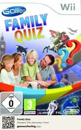 Family Quiz Nintendo Wii, Germany box front