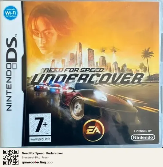 Need for Speed: Undercover Nintendo DS, PAL box front