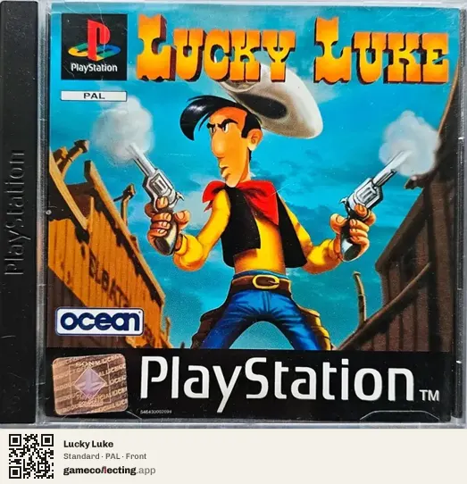 Lucky Luke PlayStation, PAL box front