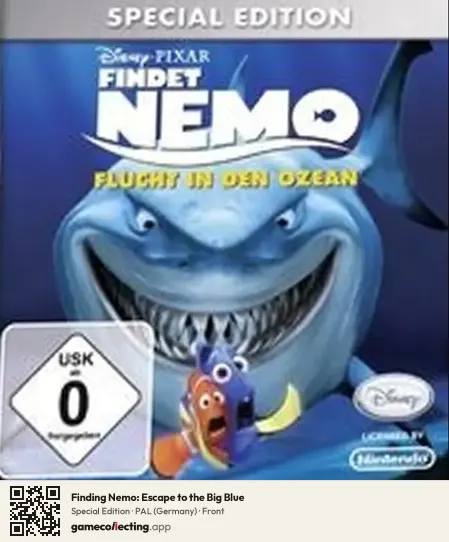 Finding Nemo: Escape to the Big Blue Nintendo DS, Germany box front