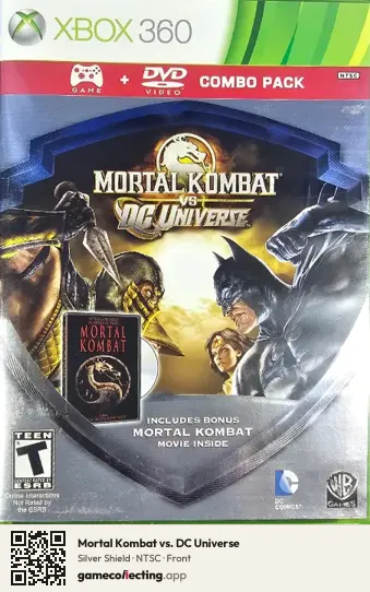 Mortal Kombat vs. DC Universe Xbox 360, NTSC box front